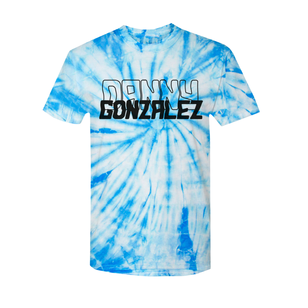 Danny Gonzalez "Logo" Blue Tie Dye Tee